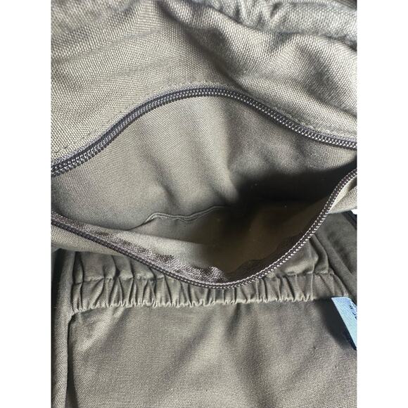 Wilsons Leather M. Julian Suede Backpack Tan Distressed Brass Buckle rare unique main image 16